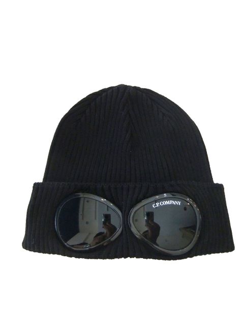 COTTON GOGGLE BEANIE  (ブラック)   ゴーグル ニット帽