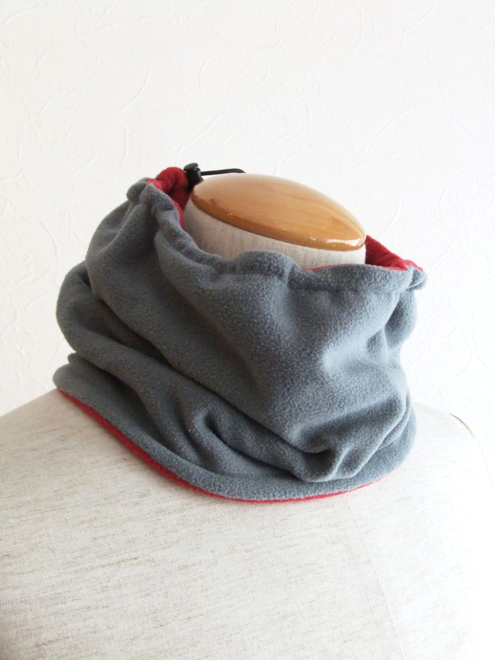 COLLEGE  NECK WARMER ( レッド )  フリース ネックウォーマー RSA-23211