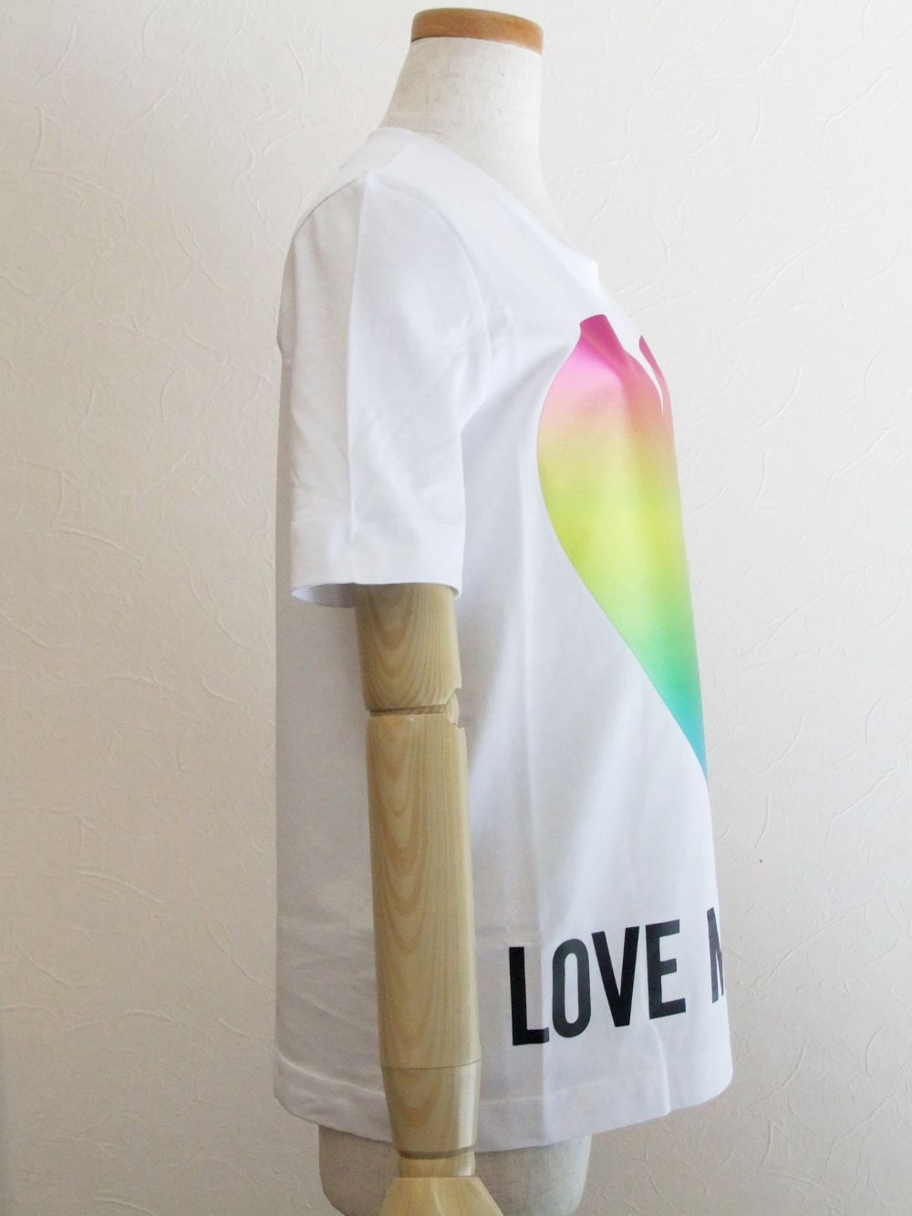 レインボーハート プリント Tシャツ   W4F152T-M3876
