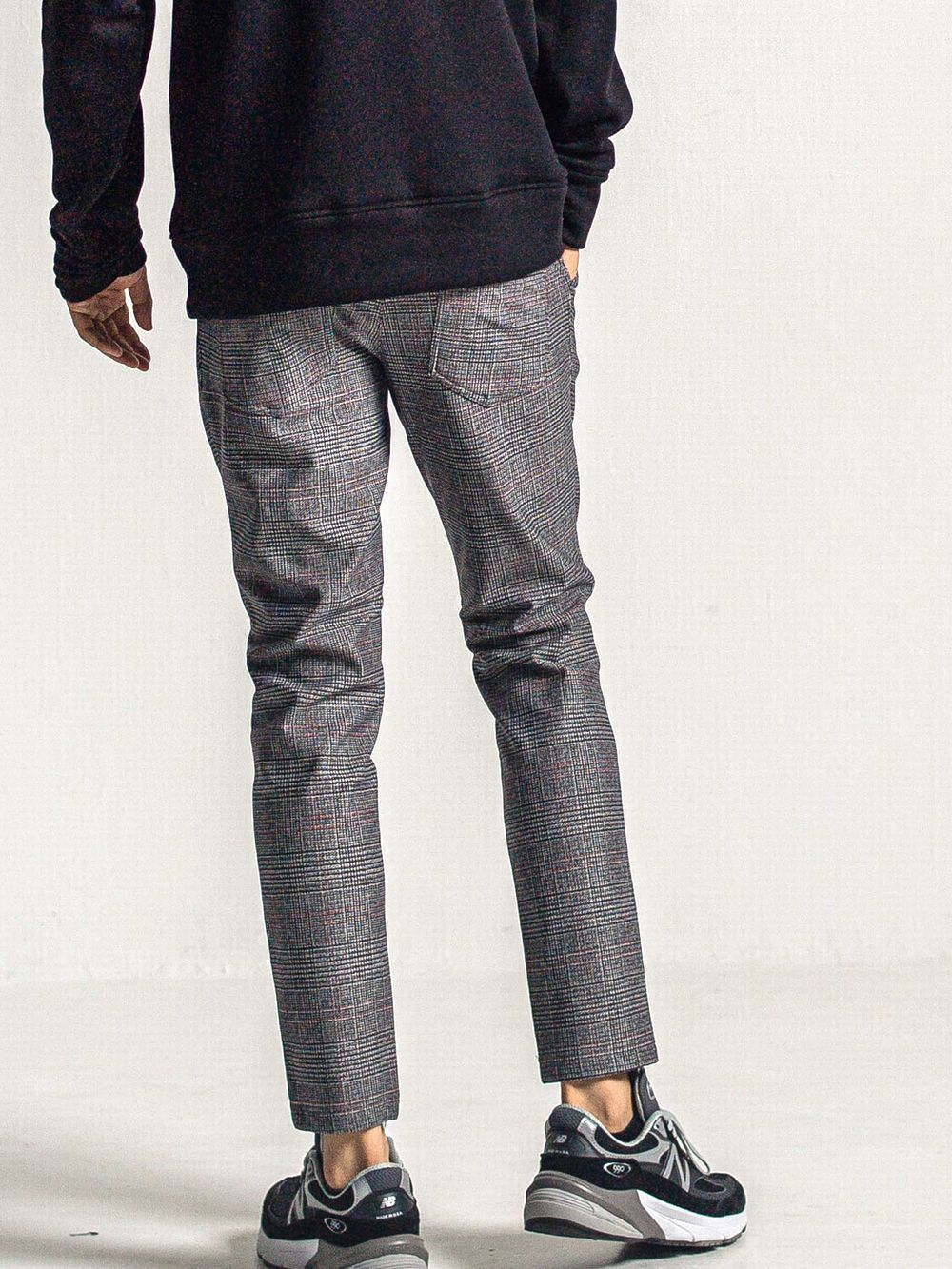 CHRIS EASY HEAT TUCK PANTS    チェック スラックス イージー タックパンツ