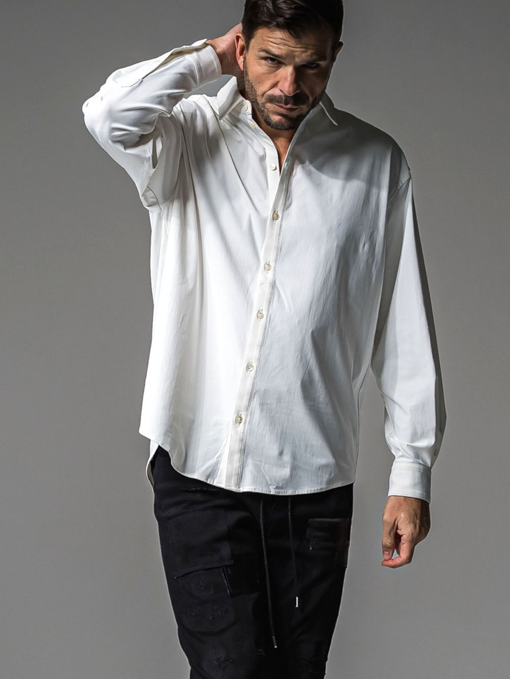NYLON JACK SHIRTS （ホワイト）  ナイロン シャツ ジャケット