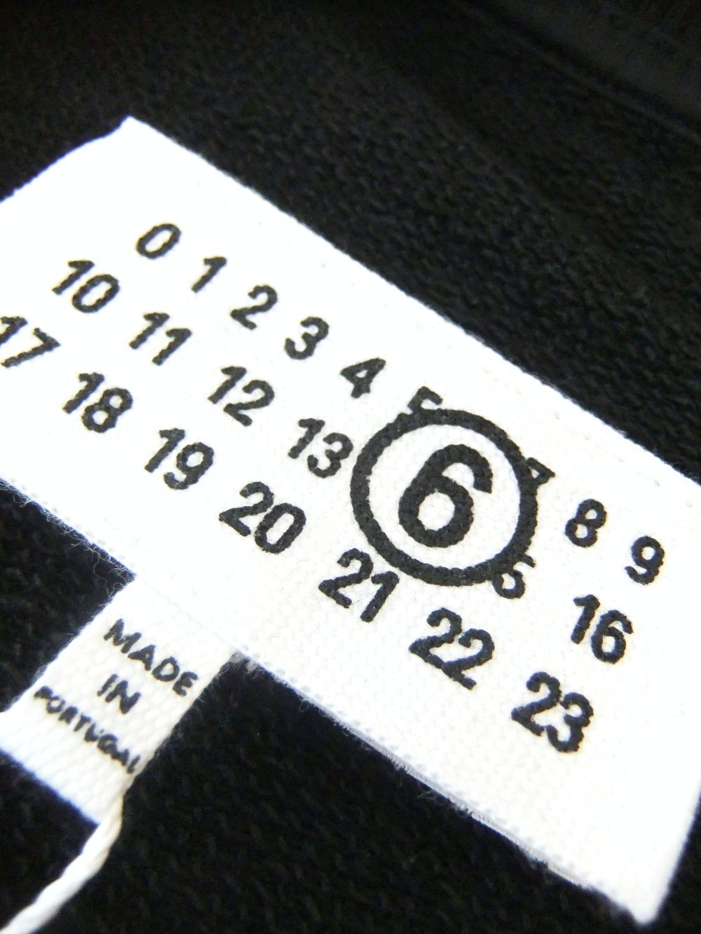 【レディース】MM⑥ Maison Margiela  （ブラック）  ナンバリング スウェット プルオーバ