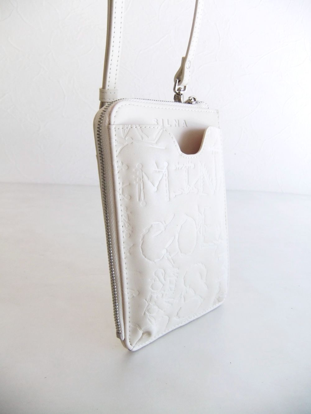 SERENA 2 - MONO PHONE CASE  モバイル ポシェット  (アイボリー)  SZ1503
