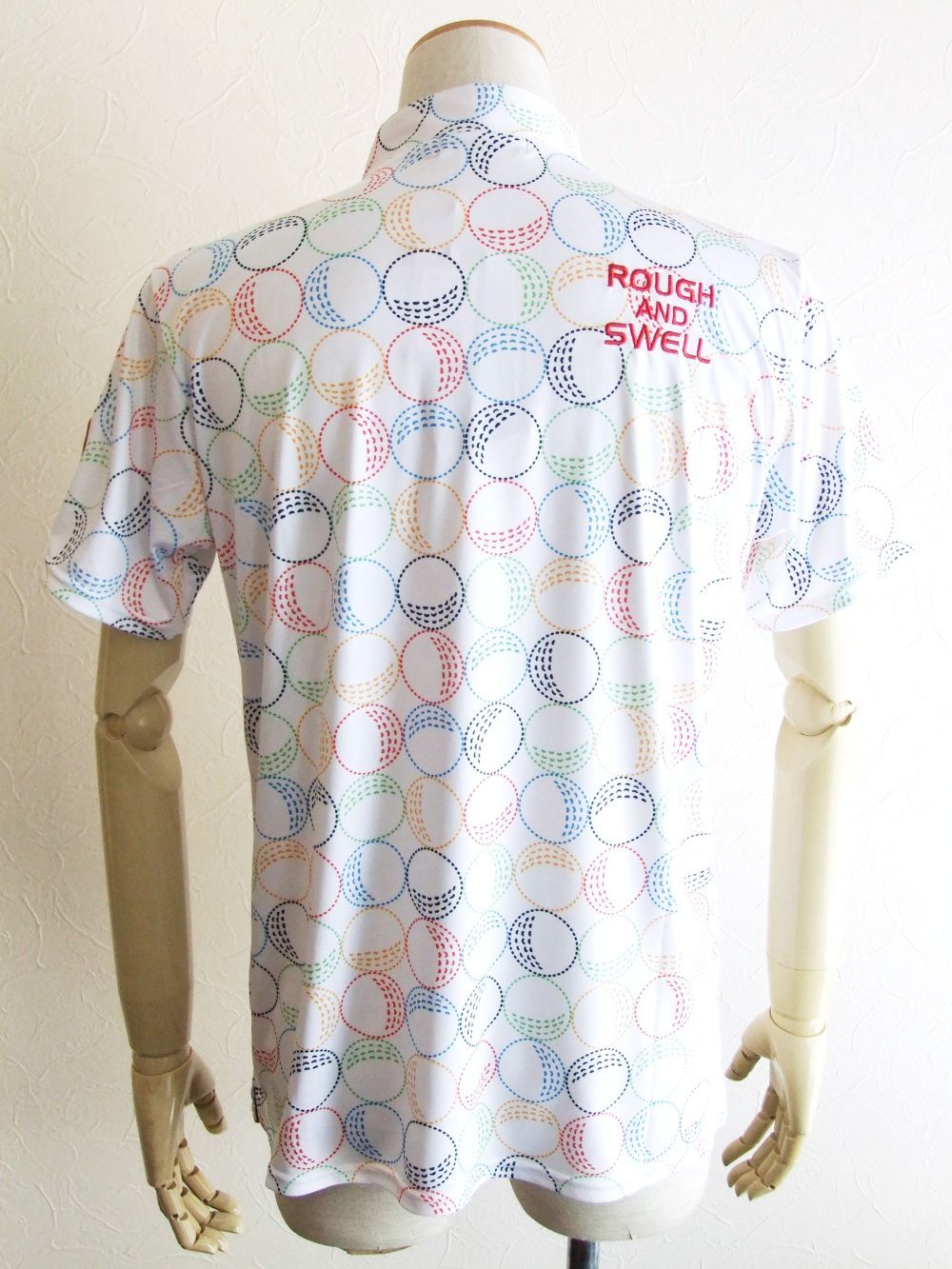 COLOR BALL ROUGH-NECK   カラーボール柄 半袖ポロ  RSM-22013