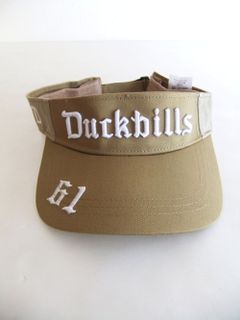 DUCKBILLS SUN VISOR (ベージュ) ロゴ入りサンバイザー  RSA-22006