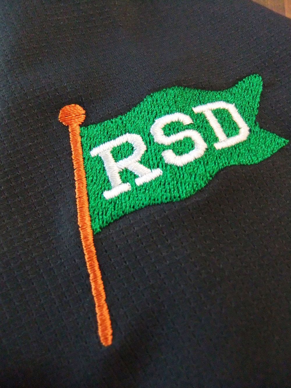 RSD FLAG MOCK  (ブラック)  モックネック 半袖ポロシャツ RSM-23022