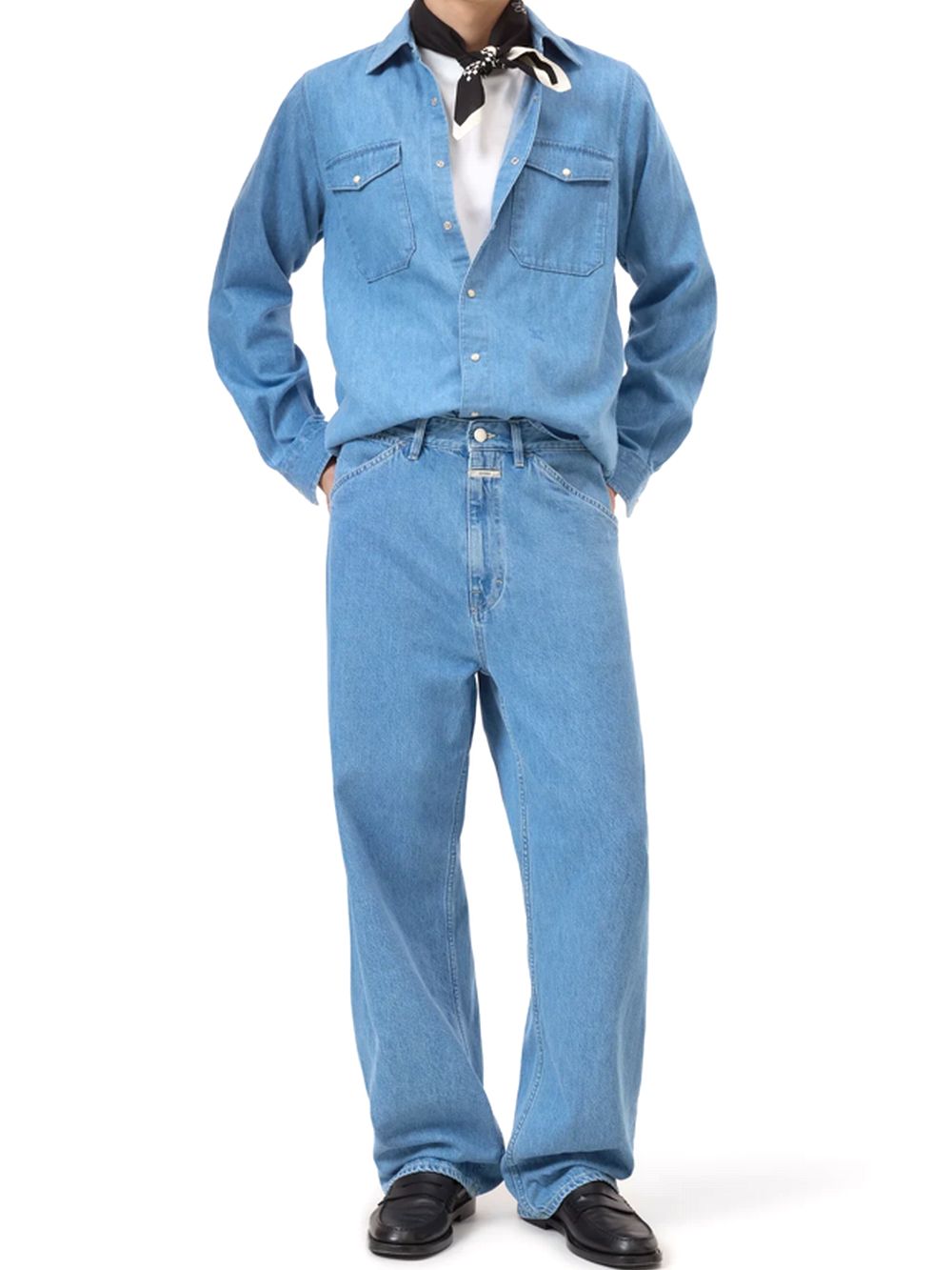 SHOREHAM WIDE   コットン ワイド デニム