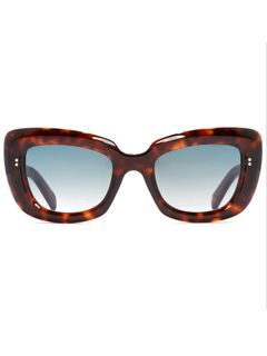 CUTLER AND GROSS    9797 CAT-EYE SUNGLASSES-DARK TURTLE
