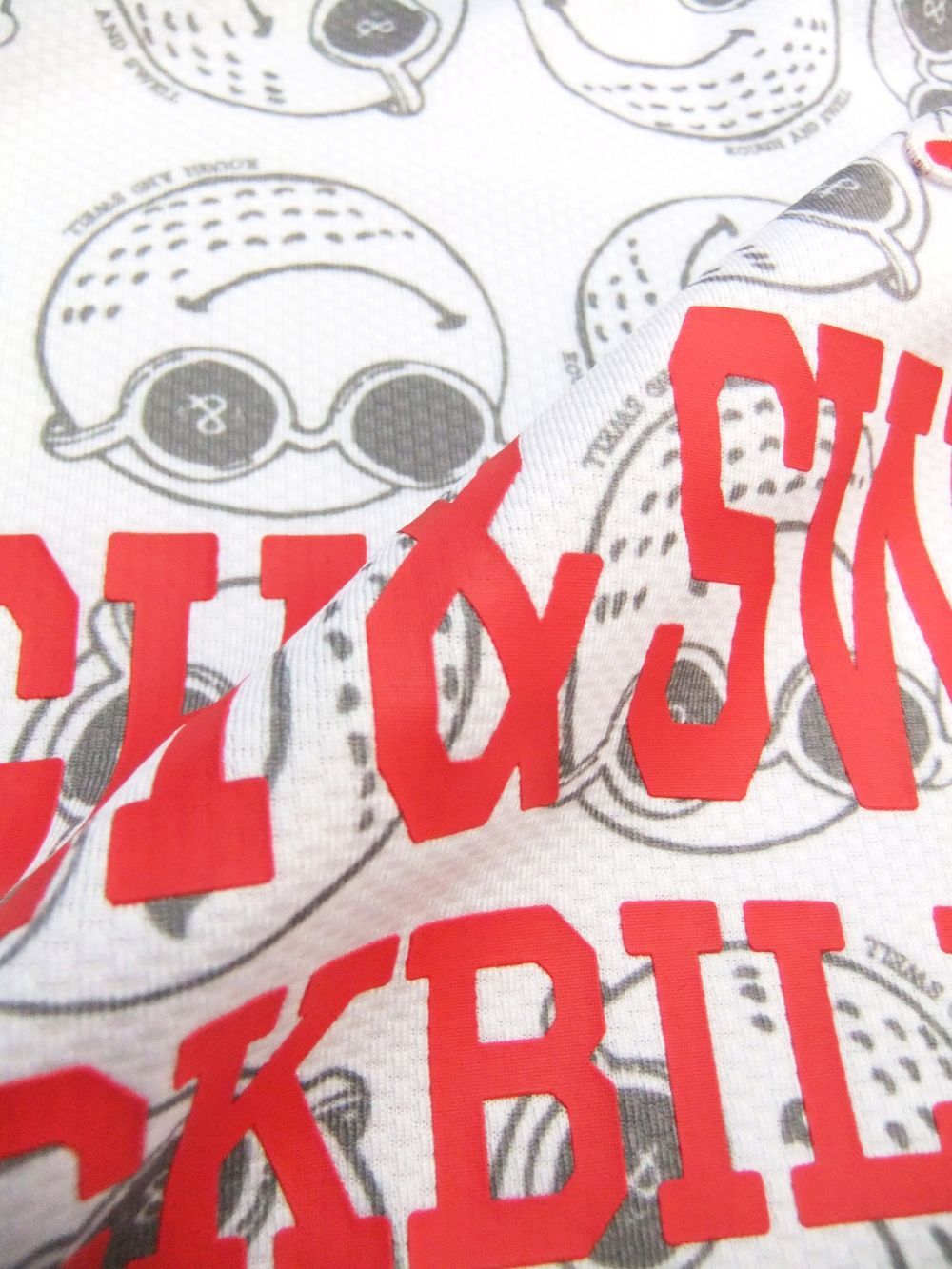 【LADIES】BAD BALL MOCK.W   メガネボール柄 半袖ポロ   RSL-22021