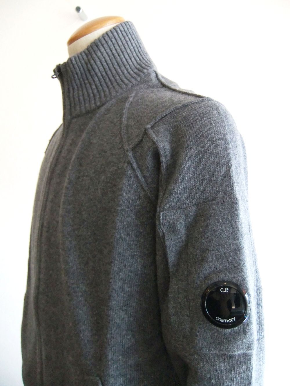 LAMBSWOOL  ZIPPED KNIT   スタンドカラー ZIP セーター
