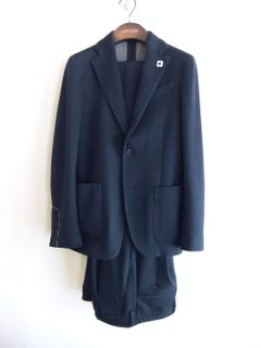 カシミア混 コットン  Wフェイス ストレッチ スーツ