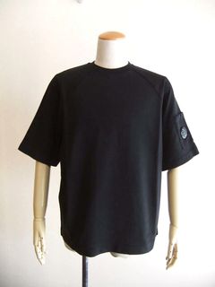 LIGHT FLEECE S/S SWEATSHIRT  (ブラック) クルーネック半袖 スウェットシャツ