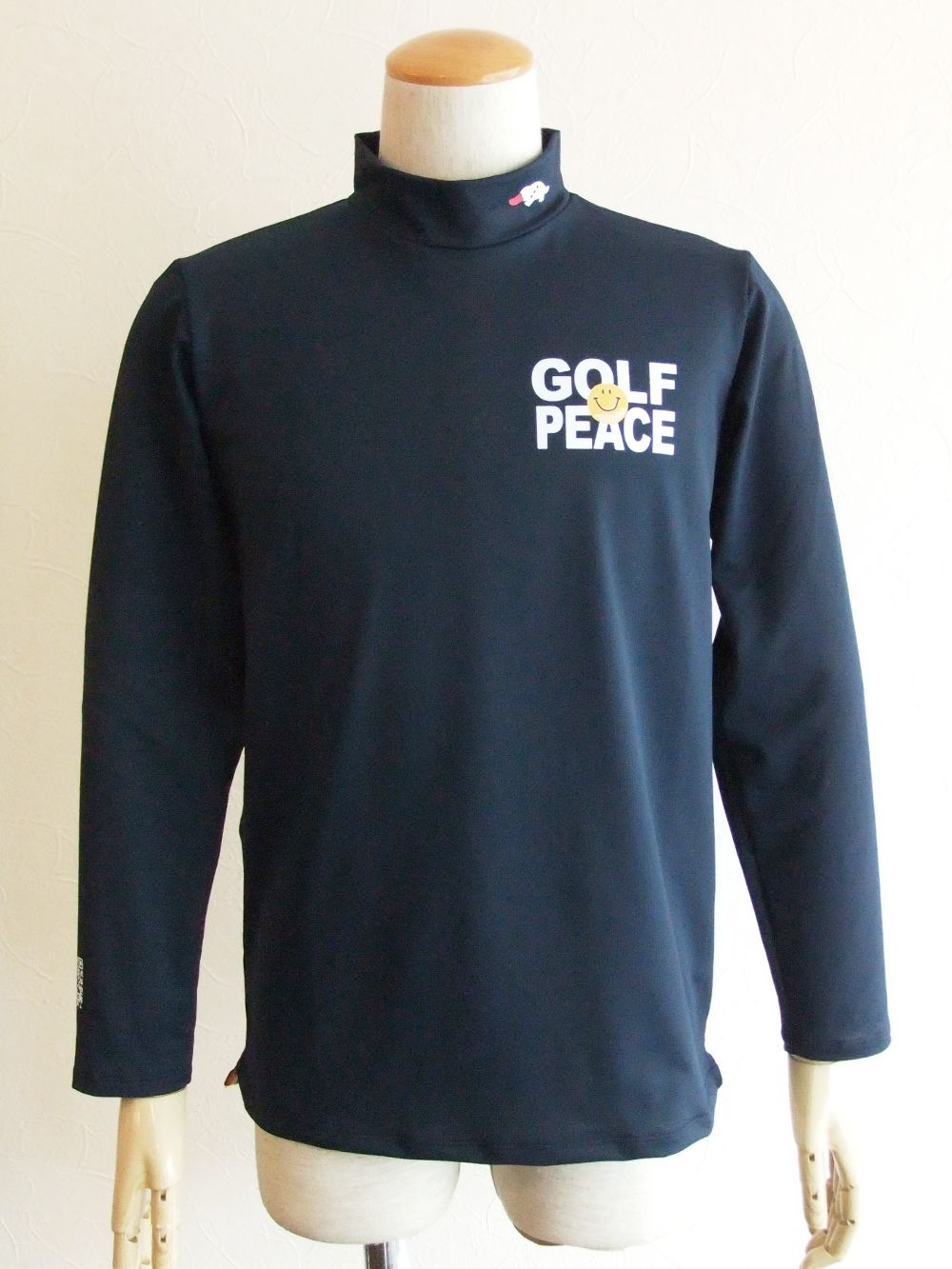GOLF PEACE MOCK L.S  ( ネイビー )  モックネック 長袖ポロシャツ  RSM-21228