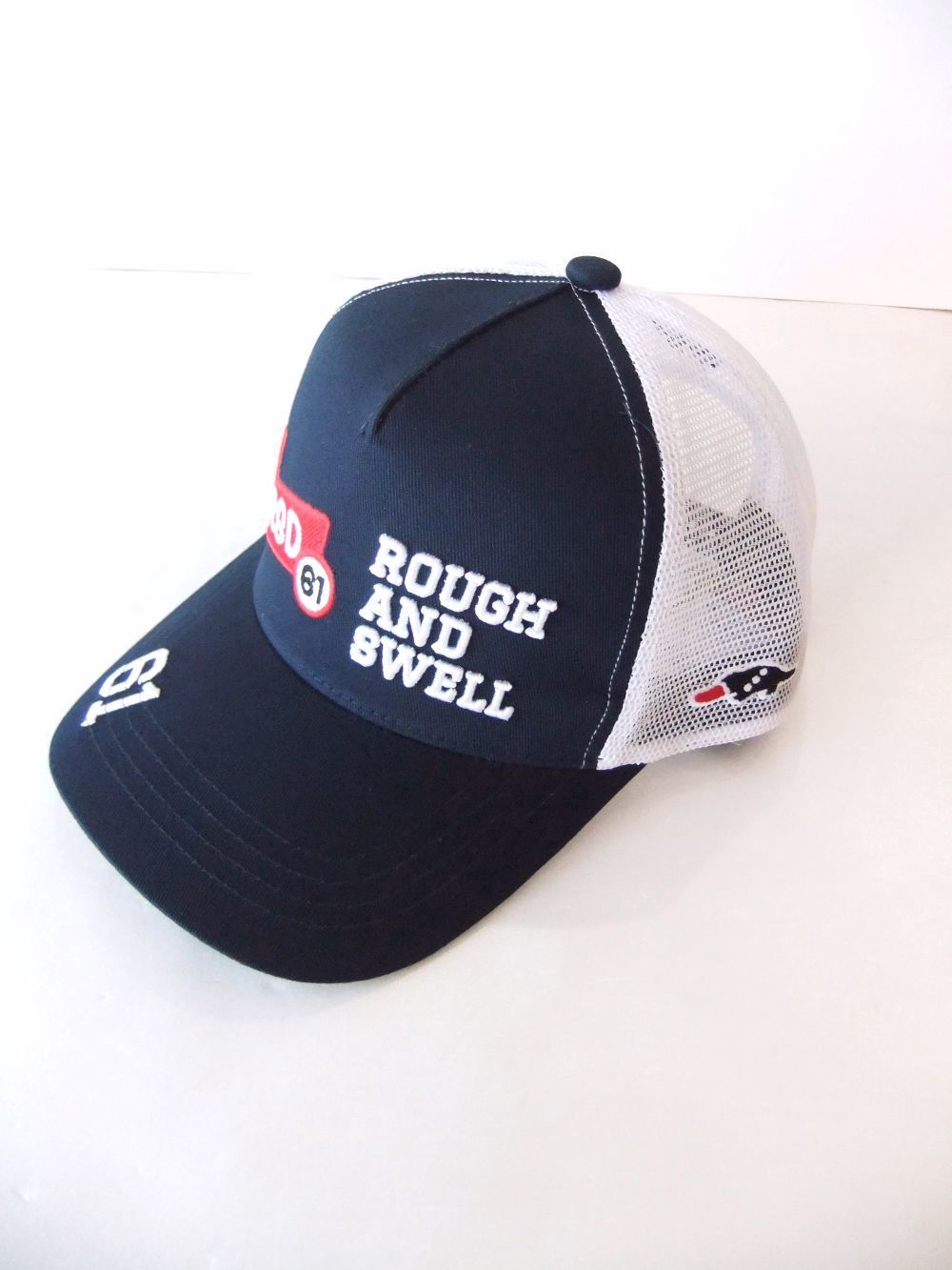 RED IRON MESH CAP  (ネイビー)   ロゴ入りキャップ    RSA-24005