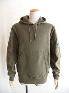 DIAGONAL RAISED FLEECE  HOODIE  (カーキブラウン) フーデッド スウェットシャツ