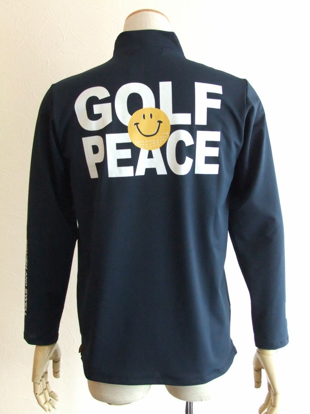 GOLF PEACE MOCK L.S  ( ネイビー )  モックネック 長袖ポロシャツ  RSM-21228