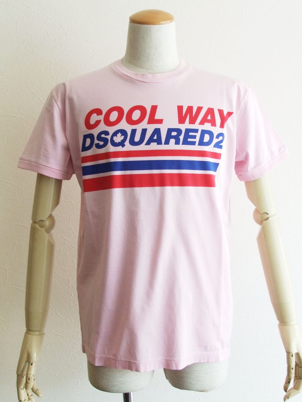 Dsquared2 - D2 COOL WAY ロゴプリント T-SHIRT ( PINK