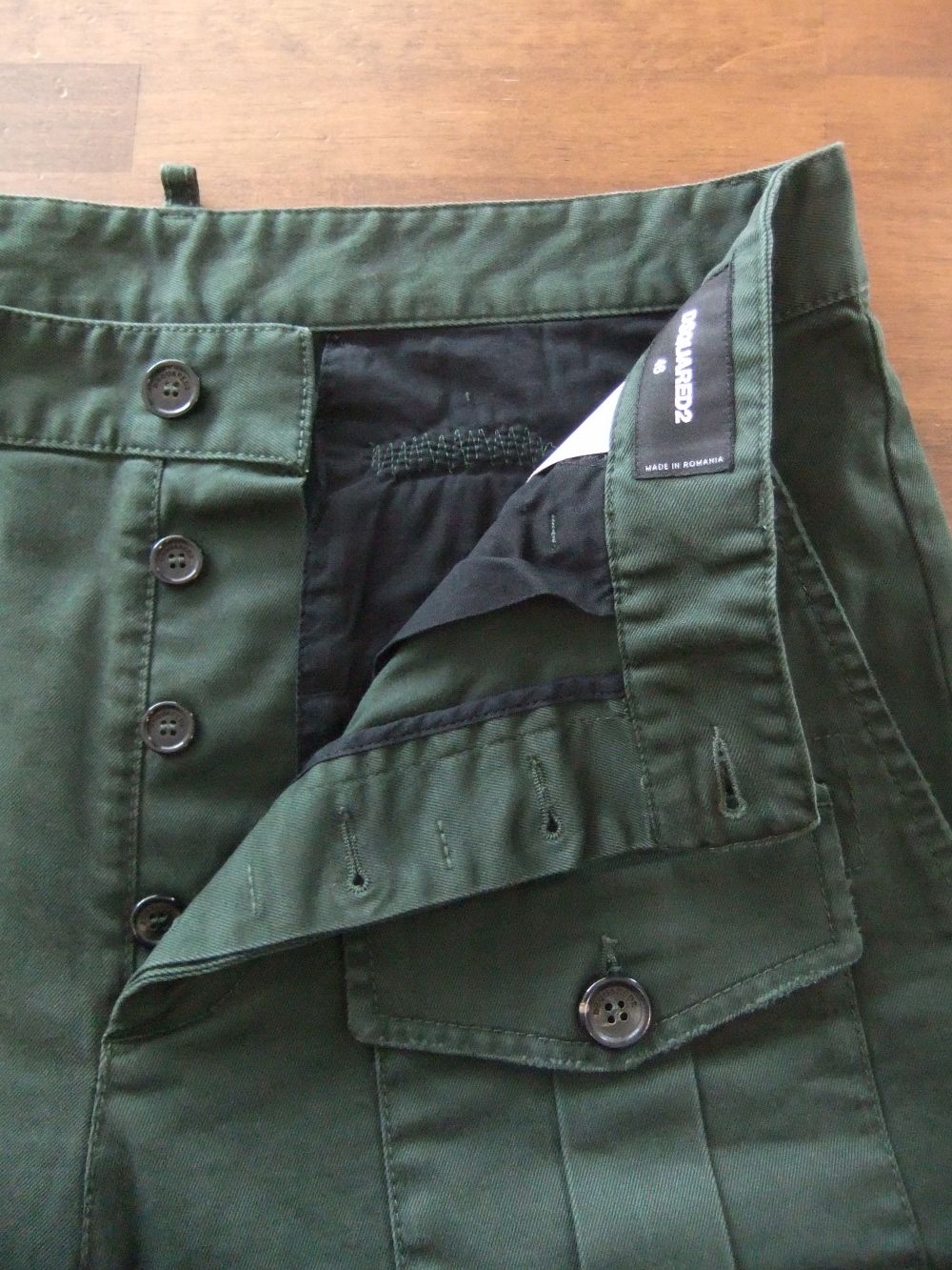 Cotton Twill Marine Cargo Shorts  ダメージ ハーフジーンズ  (カーキ)  S74MU0661