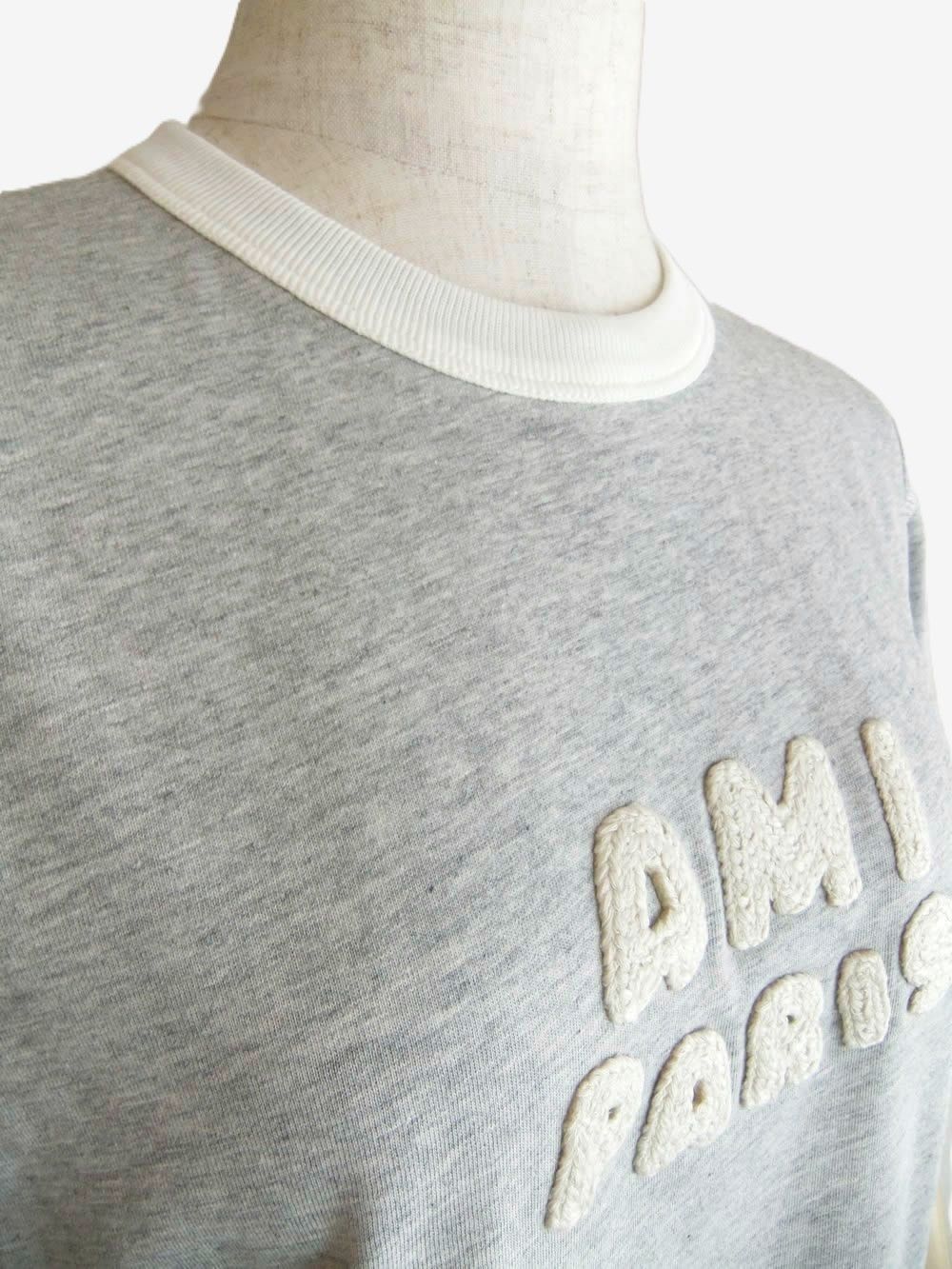 【ユニセックス】AMI DE COEUR Tシャツ  ロゴ パッチ 半袖 Tシャツ