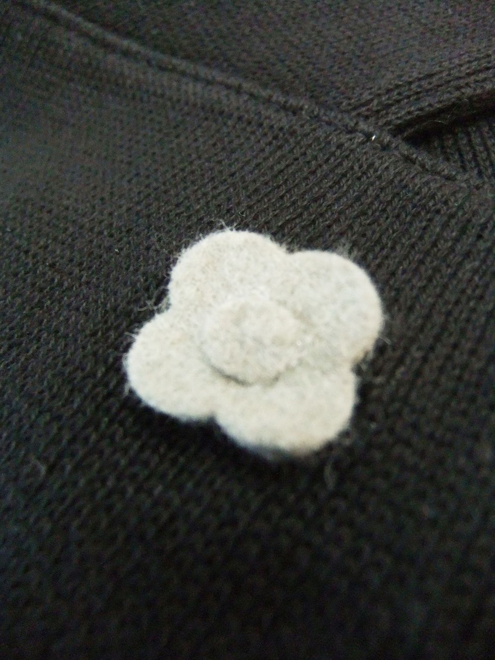 KNIT 2B JACKET  (ブラック)   コットン ニットジャケット