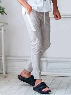 TYLER PANTS  スラックス イージーパンツ (グレージュ)