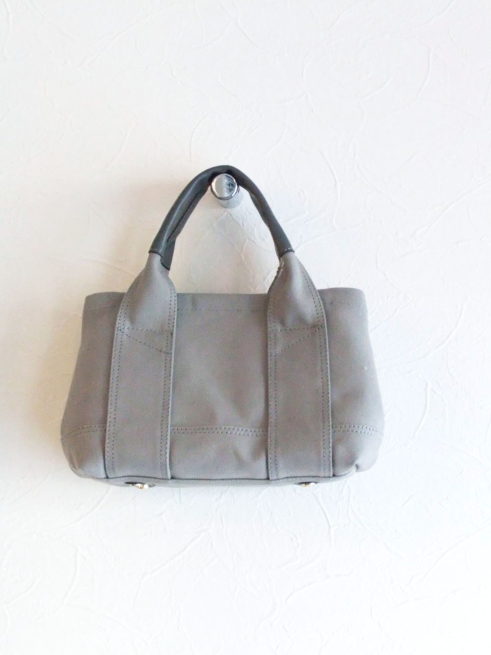 ロゴ入り キャンバス トートバッグ  (グレージュ)  BRUNO  V-1400C