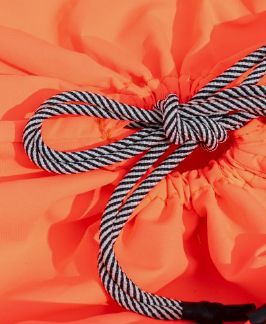 【MICALLE MICALLE Account】 HOMMAGE SMALL BASKET BAG 小 (サーモンピンク) オマージュ バスケット バッグ  MAB101GEB