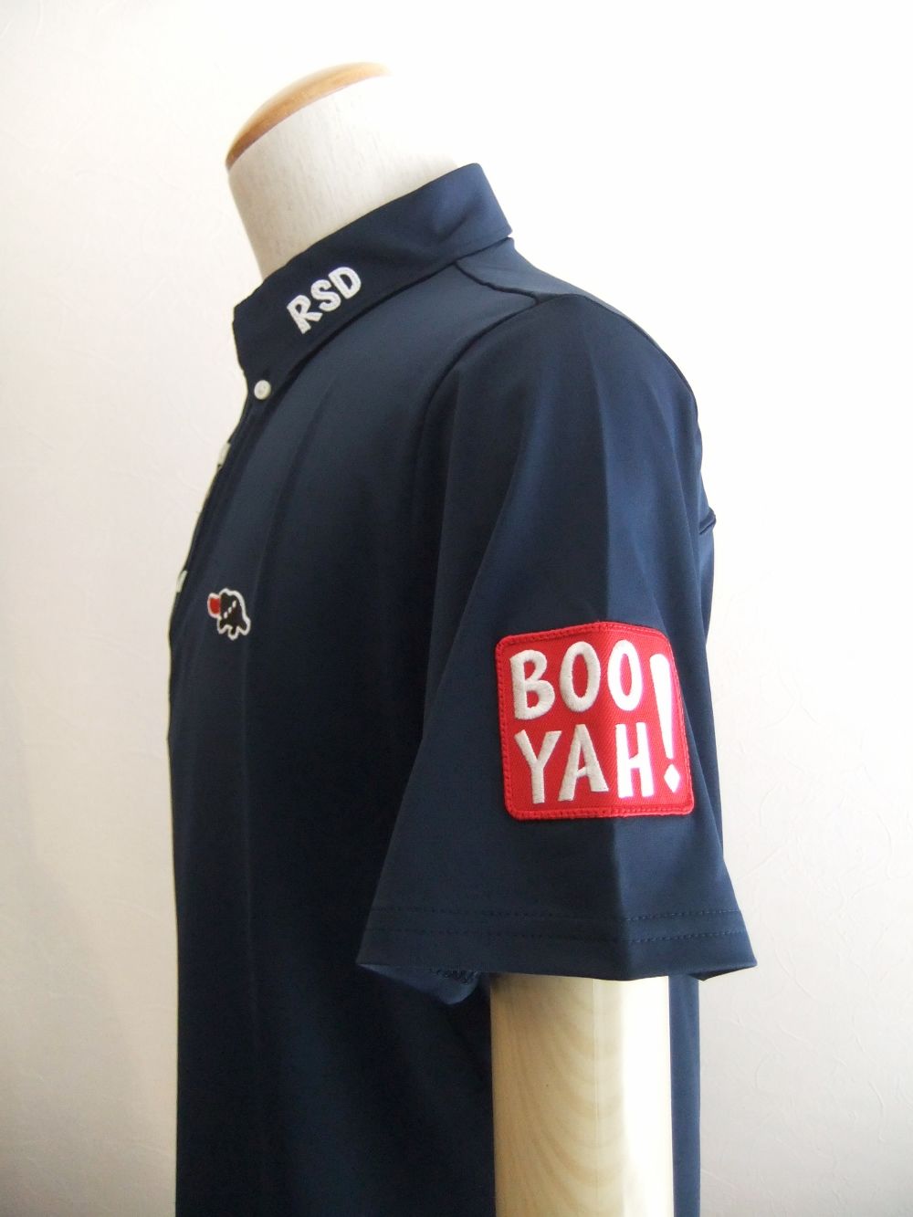 FAT BOY POLO  (ネイビー)   半袖ポロシャツ  RSM-21003
