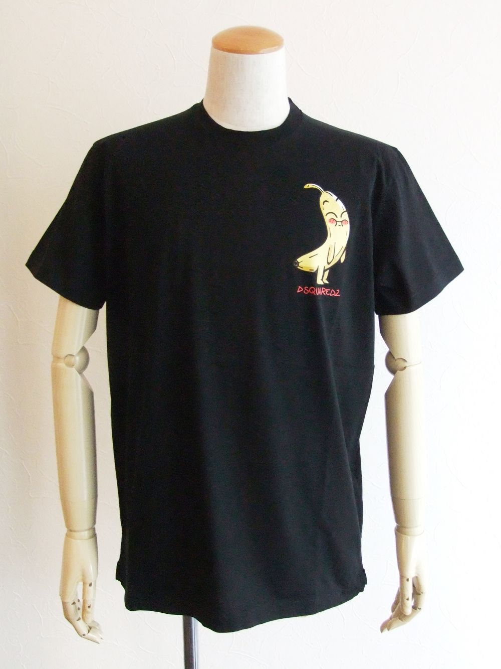 Dsquared2 - BANANA CIGAR T-SHIRT ロゴプリント T-SHIRT (ブラック