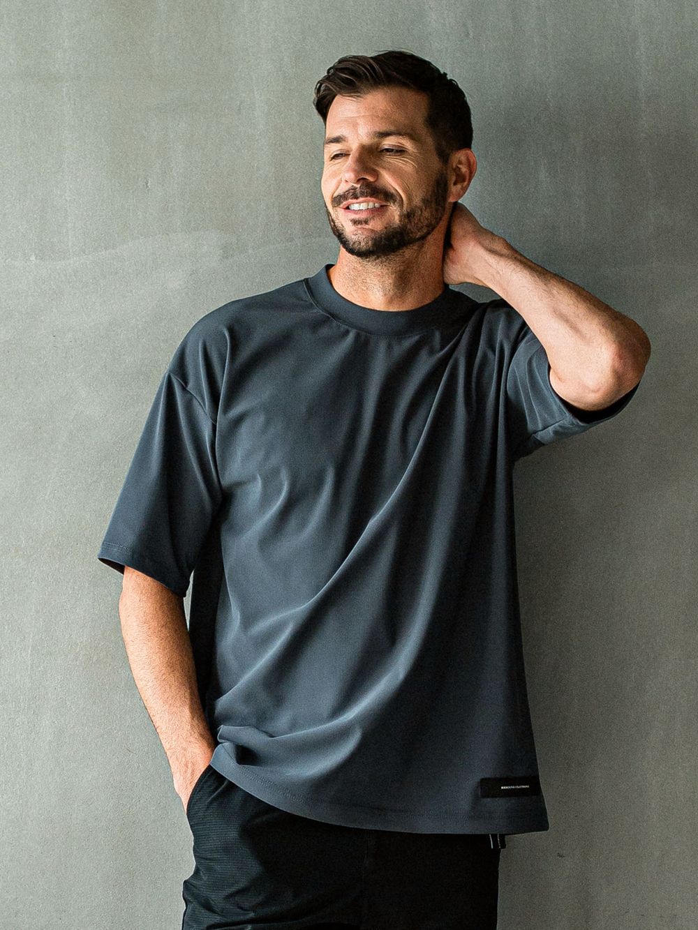 OX JERSEY OVER TEE  (チャコール)   オックス ジャージー オーバーTシャツ