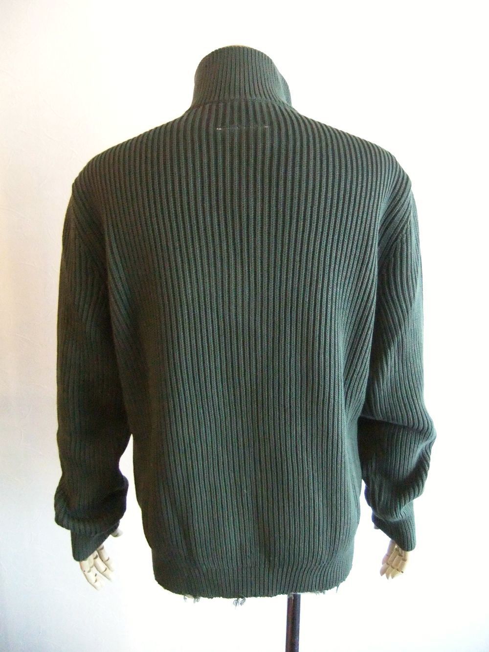 《MM➅》 Maison Margiela     リブ コットン ZIP カーディガン