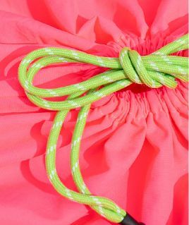 【MICALLE MICALLE Account】 HOMMAGE SMALL BASKET BAG 小 (ピンク×グリーン) オマージュ バスケット バッグ  MAB101GEB