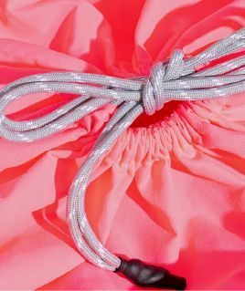 【MICALLE MICALLE Account】 HOMMAGE SMALL BASKET BAG 小 (ピンク×グレー) オマージュ バスケット バッグ  MAB101GEB