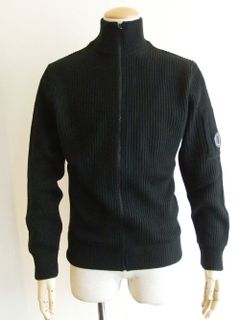 MERINO WOOL FIBRE ZIP LENS SWEATER クルーネック セーター CMKN220A005292A