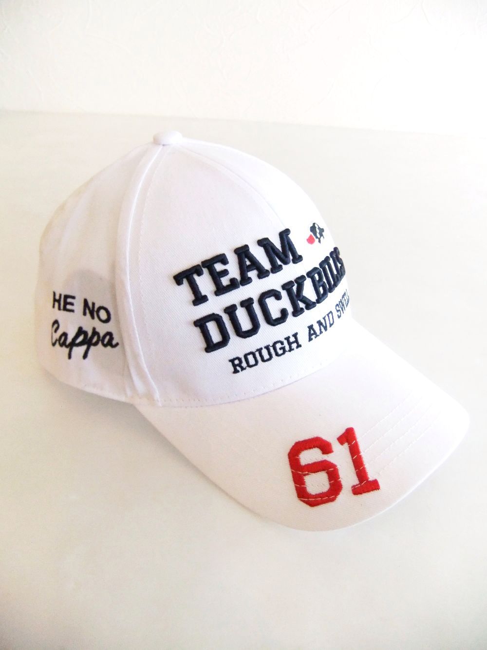 TEAM DUCKBILLS CAP  ( ホワイト )  ロゴ入りキャップ  RSA-23001