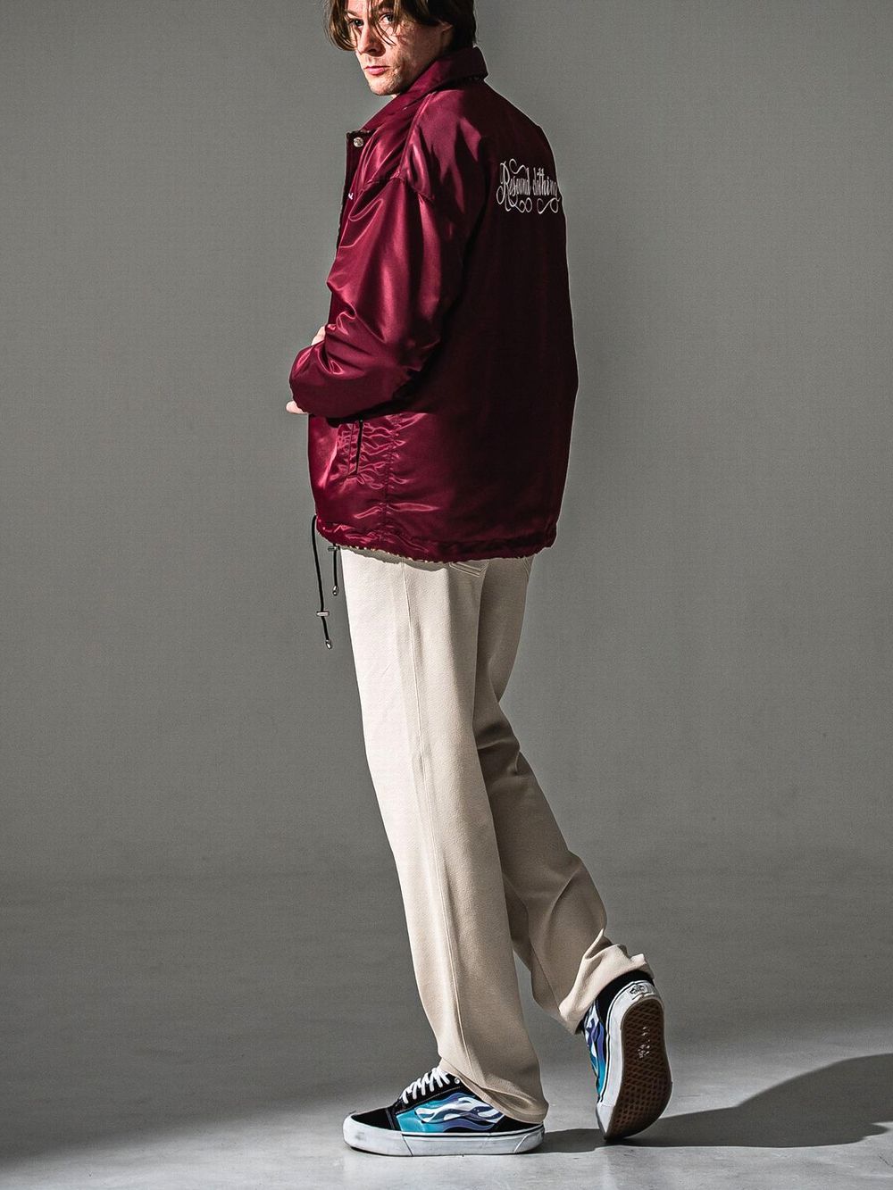 CHRIS EASY WIDE TUCK PANTS   ワイド イージーパンツ （ベージュ）