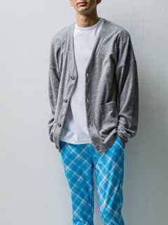 WEST pile cardigan (グレー)  パイルカーディガン