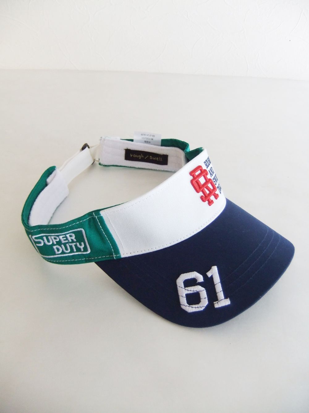 TOUR SUN VISOR MULTI (ライトネイビー) ロゴ入りサンバイザー  RSA-23005
