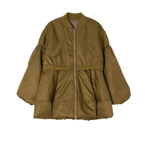 MA1 ペプラム切替え 中綿 ブルゾン   （オーカー）  MMI104JED