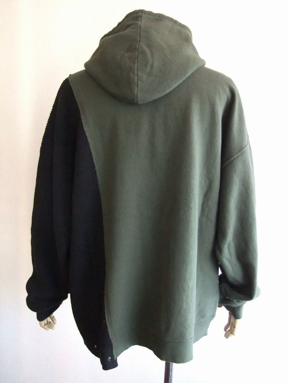 D2 EMBROIDERY HOODIE   ニット切替 スウェット フーディ   S74GU0616