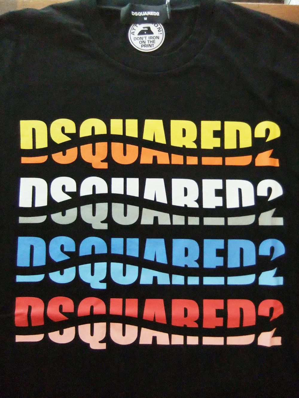 Dsquared2 - D2 COLOR WAVE COOL T-SHIRT （ブラック） ロゴプリント T