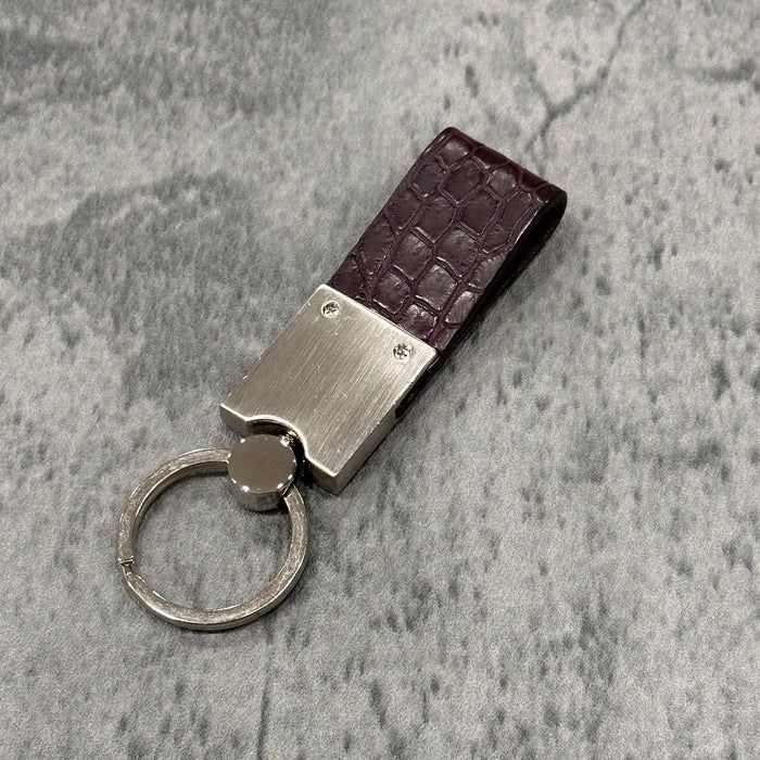 LE'SAC  クロコダイル キーホルダー  (ボルドー)  D283