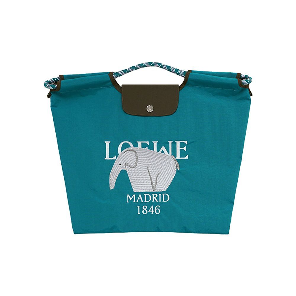 【MICALLE MICALLE Account】 HOMMAGE  LW FLAP TOTE BAG (ブルー) オマージュ トートバッグ  MAI100GDE