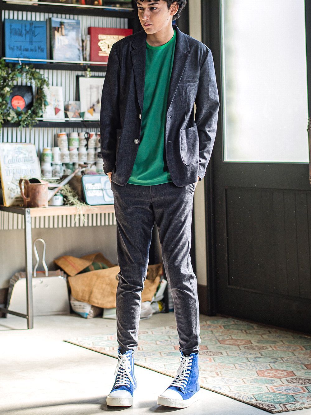 PAT TIGHT EASY PANTS   イージーパンツ （デニム） RC31-ST-037