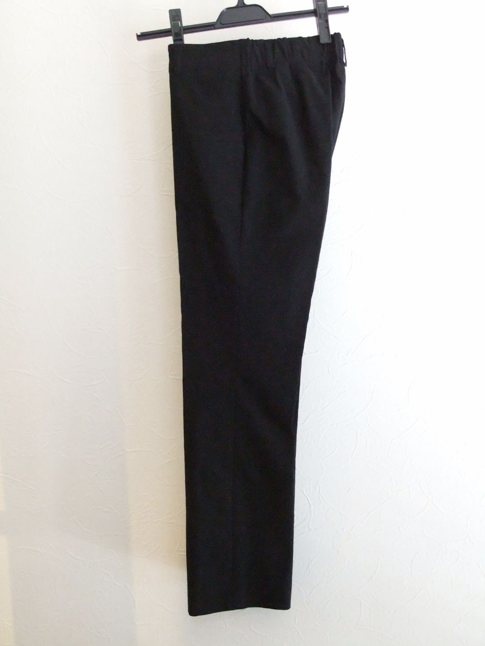 バックゴム入り ブーツカット パンツ  (ブラック)  SP-52462