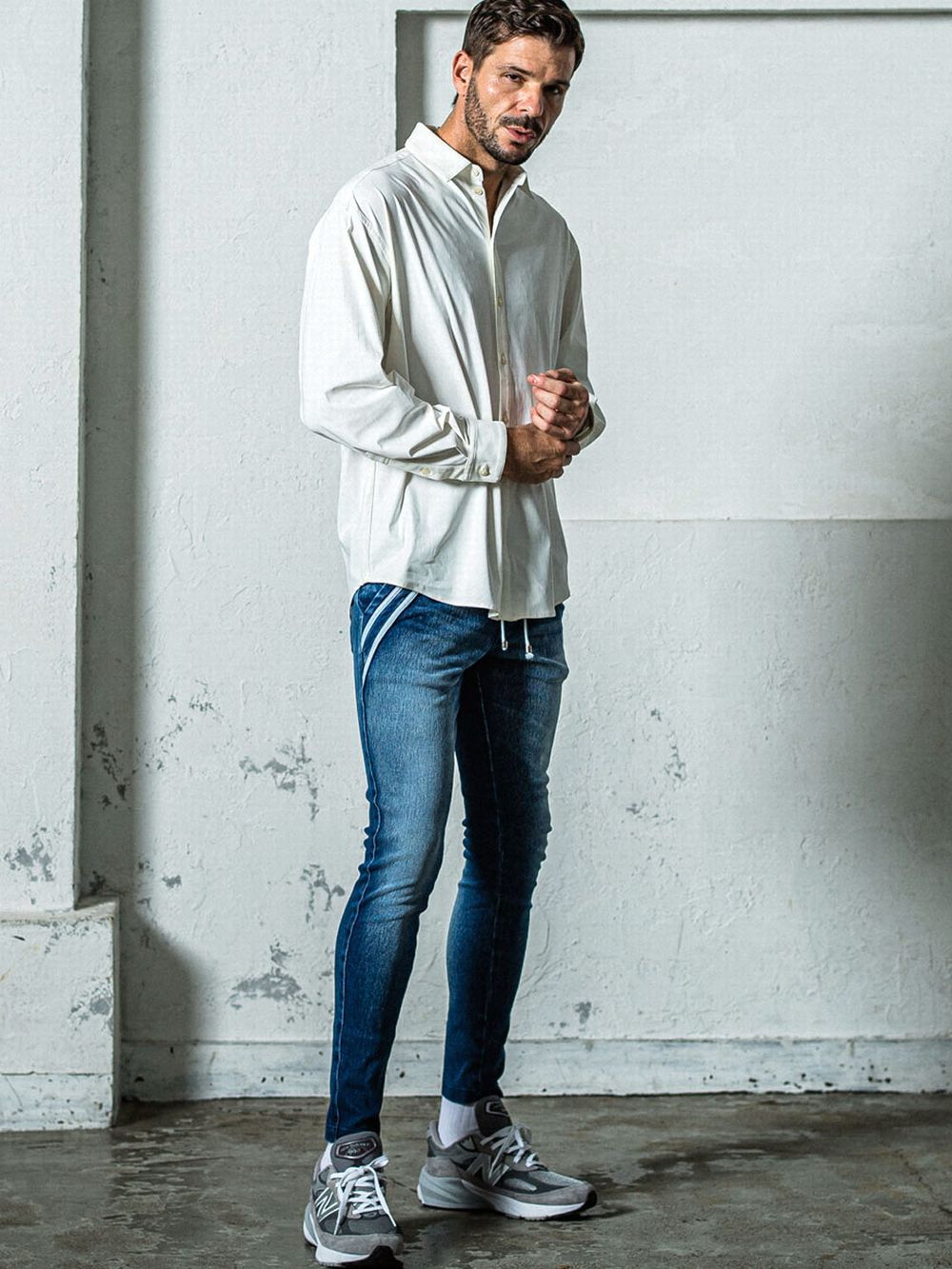 NYLON JACK SHIRTS （ホワイト）  ナイロン シャツ ジャケット
