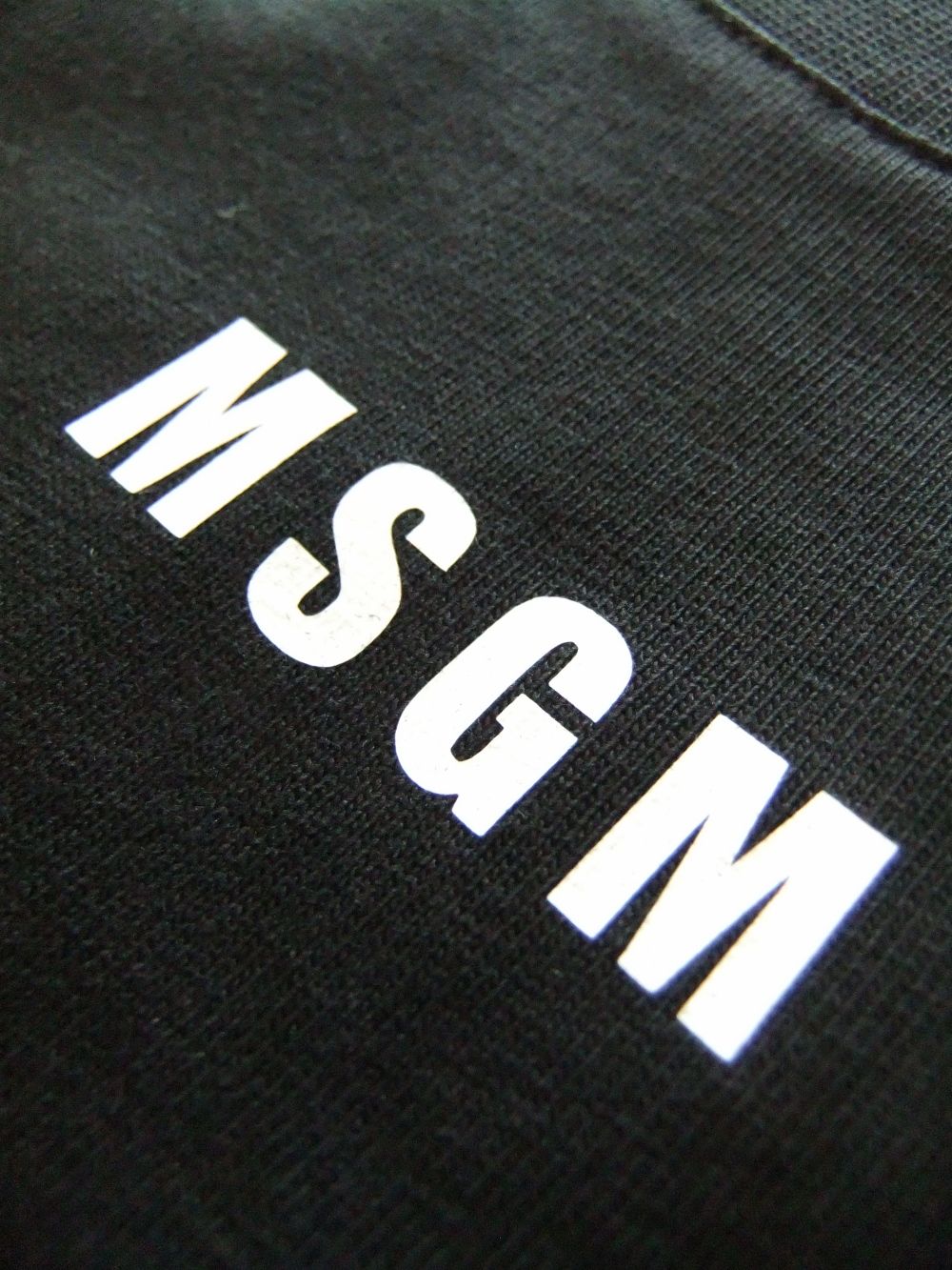 ミニロゴ コットン 長袖 Tシャツ  (ブラック) MM160
