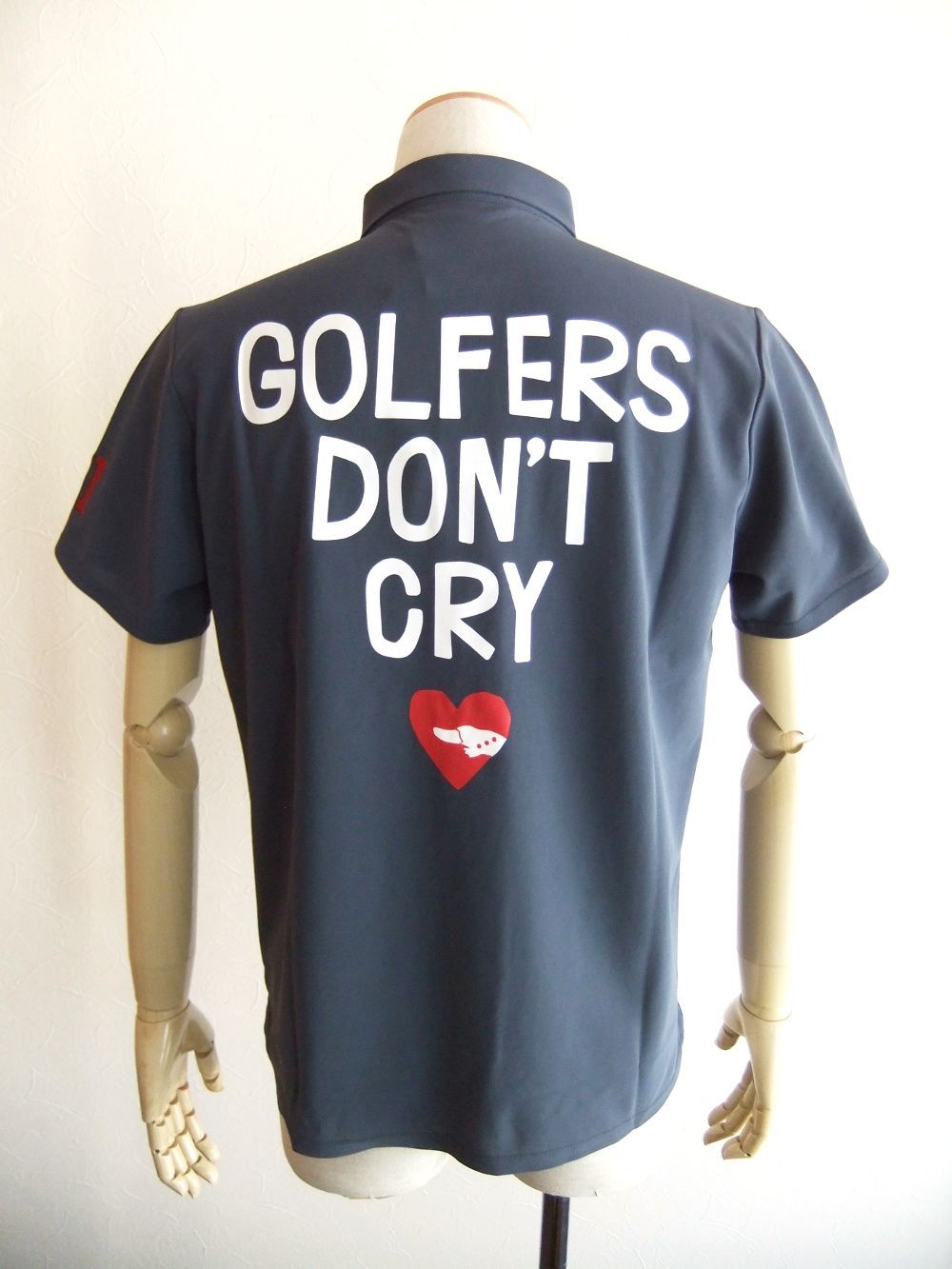 DON'T CRY POLO  (グレー)  半袖 ポロシャツ   RSM-24010