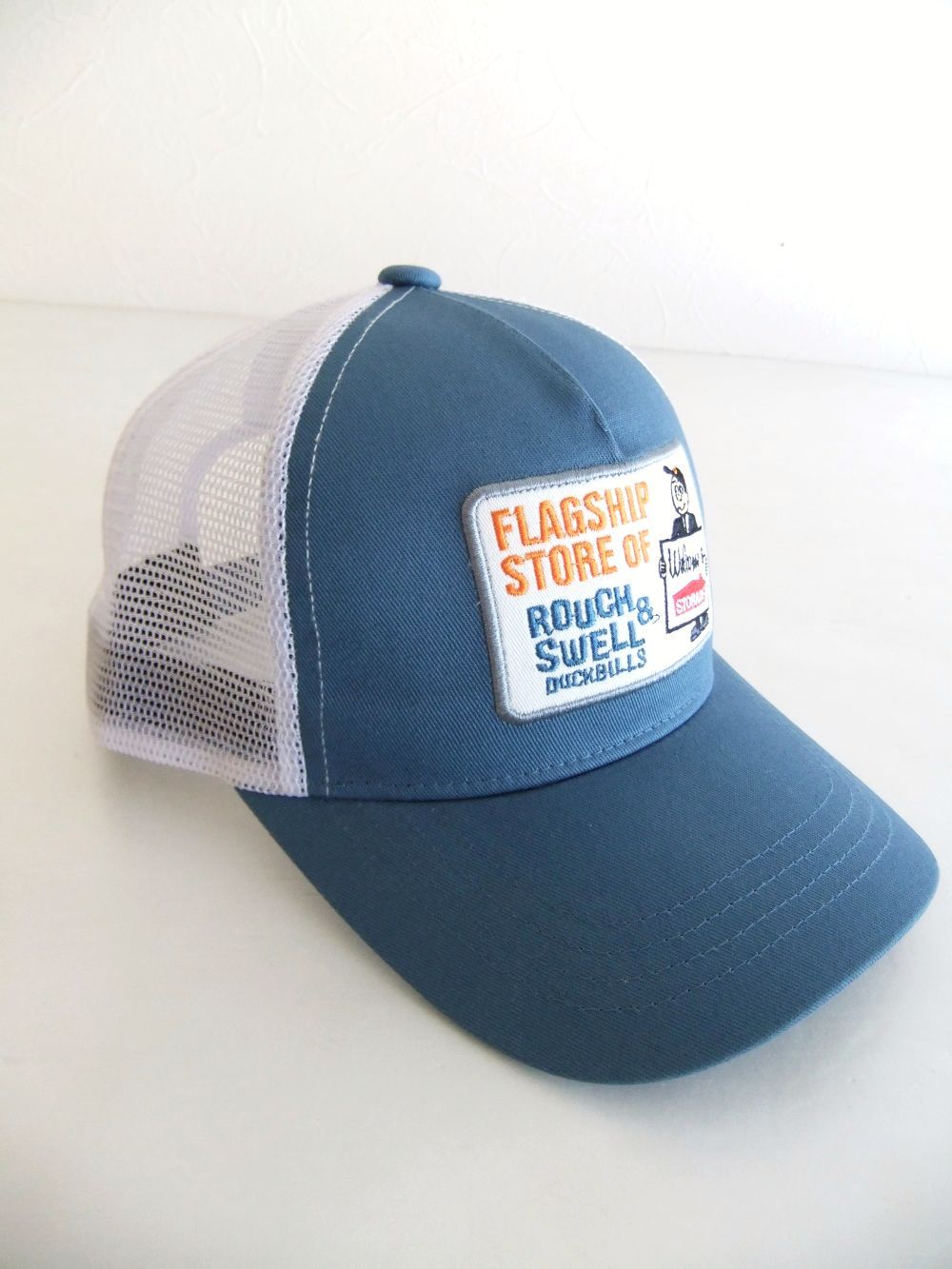 TRUCKER CAP  (ブルー)   ロゴ入りキャップ    RSA-24006