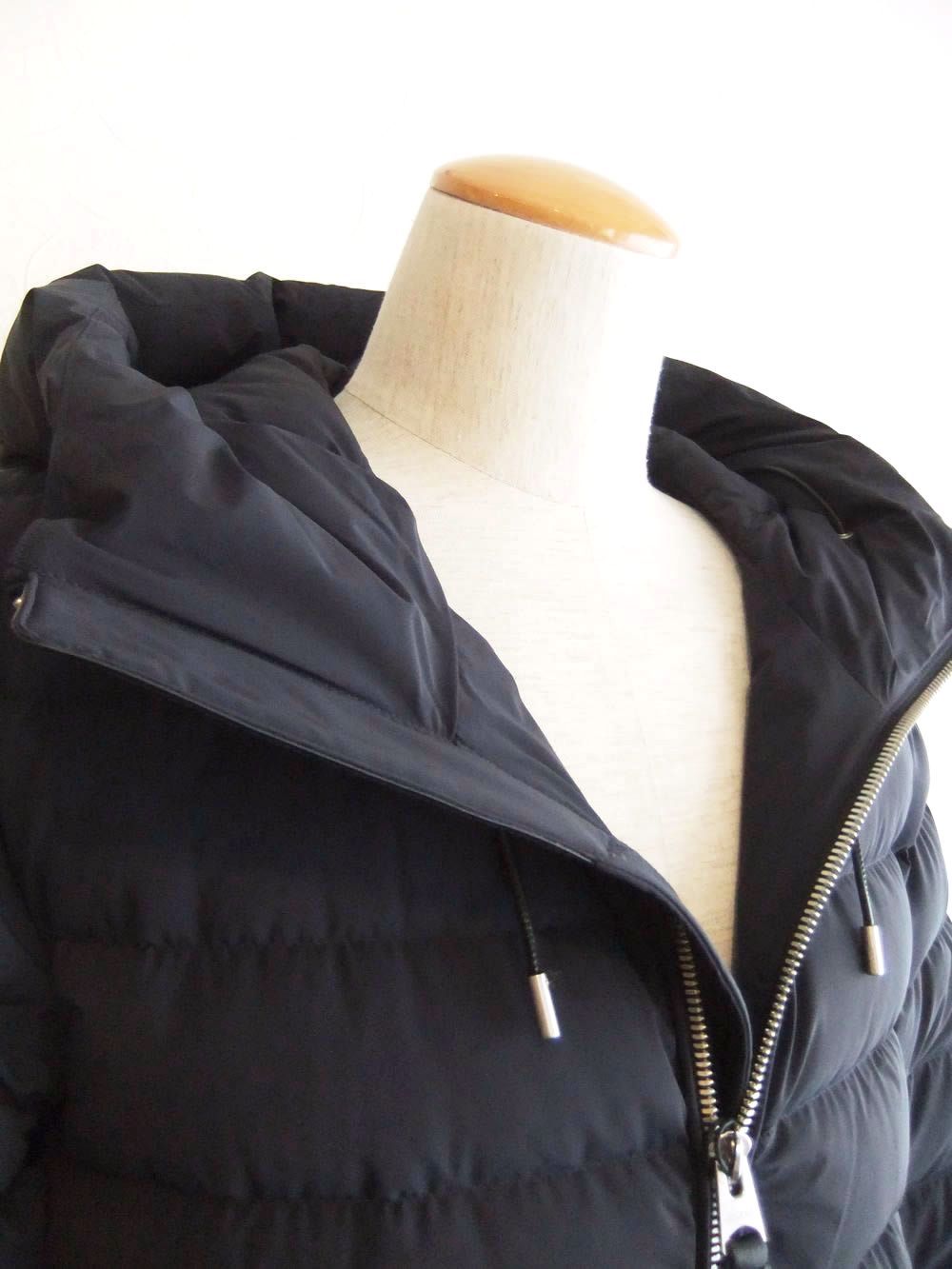 JACK-Z  (ネイビー)   撥水 ストレッチナイロン フーデッドダウンジャケット